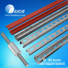 Galvanized Steel Slotted C Channel with Threaded Rod On Sale